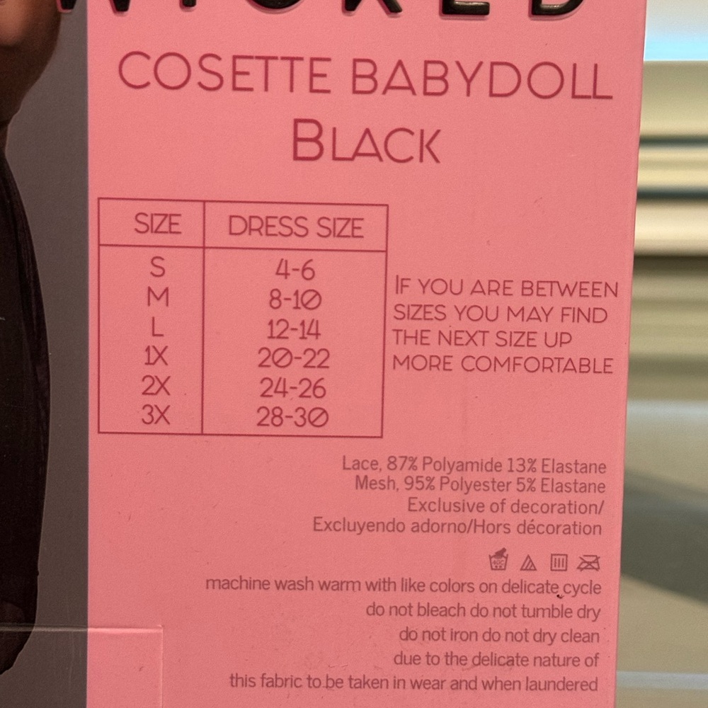 BeWicked Cosette Lace Babydoll in Black - Picture 7 of 8